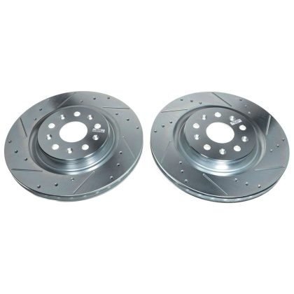 2020-2024 C8 Corvette PowerStop Evolution Drilled/Slotted  Rotors(Non Z51)