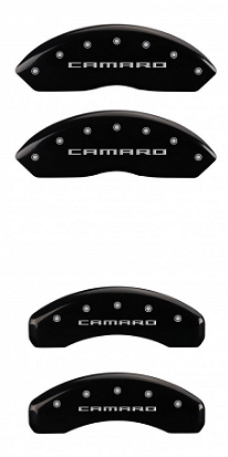 Camaro RS Black Caliper Covers 6th Gen