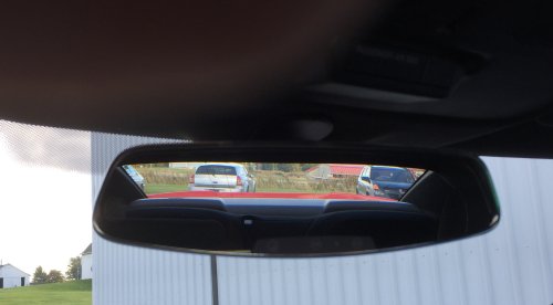 Inside View of 2016 Camaro Rear Spoiler