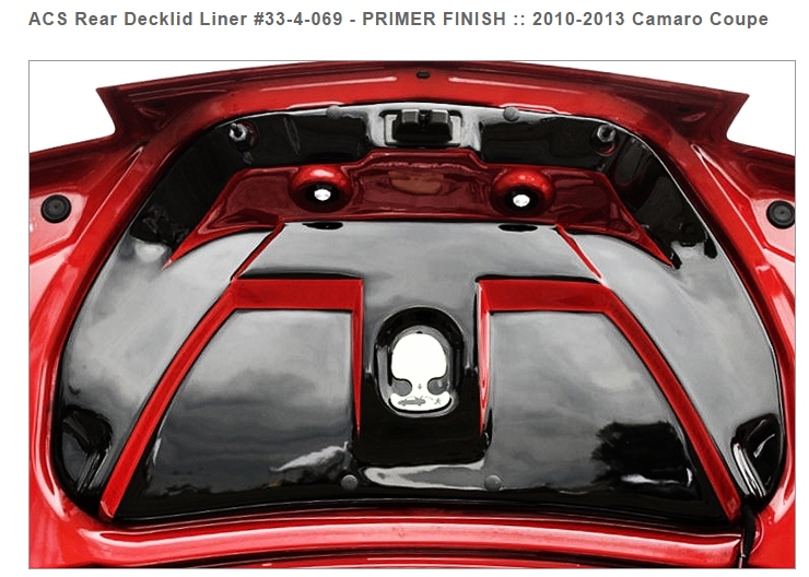 2010-2013 Camaro ACS Rear decklid liner