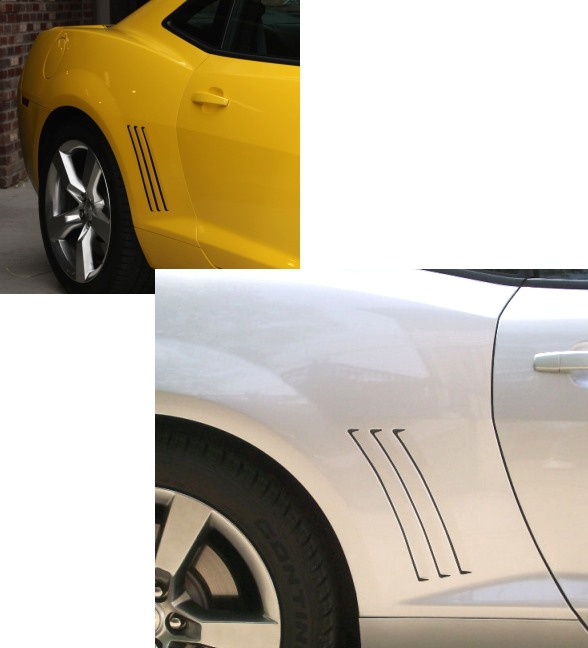 2010-2015 Chevrolet Camaro Quarter Panel Gill Scoop Inserts
