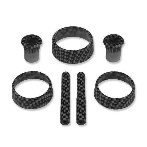 2015 2016 Dodge Challenger Interior Knob Kit Carbon Fiber Finish