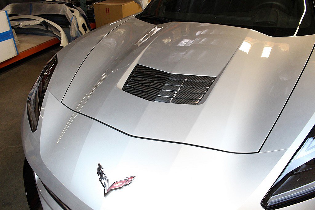 C7 Corvette Carbon Fiber APR Hood Vent