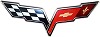 C6 Corvette Metal Sign - C6 Emblem