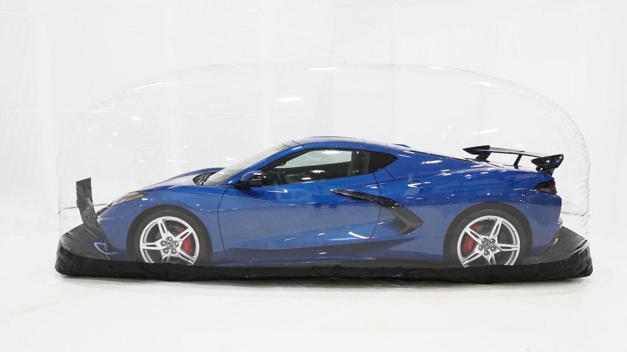 Corvette Car Cover CarCapsule Signature Series Indoor w/Road Emblazoned Floor 