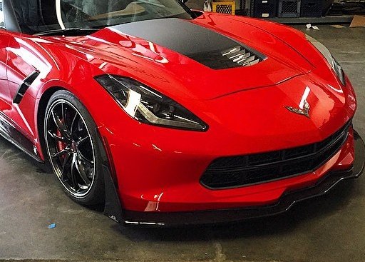 C7 Corvette APR Real Carbon Fiber Splitter Air Dam Track Pack