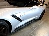 C7 Corvette APR Real Carbon Fiber Side Rocker Extentions Skirts