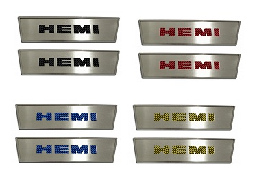 2009-2014 Challenger Door Badge Plates - Hemi