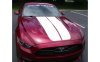 2015-2017 Mustang Dual Hood Stripes Solid Style