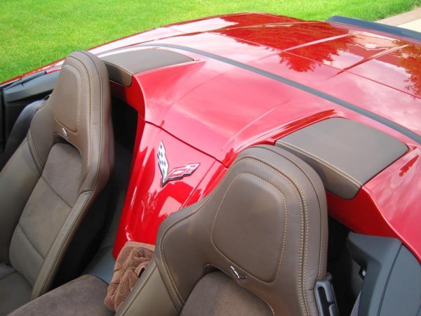 C7 Corvette Convertible Leather tonneau covers brownstone