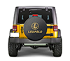 Leupold Spare Tire Cover Gold Stacked Logo