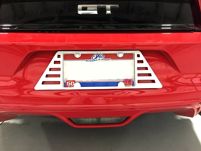 2015-2018 Ford Mustang Painted License Plate Frame