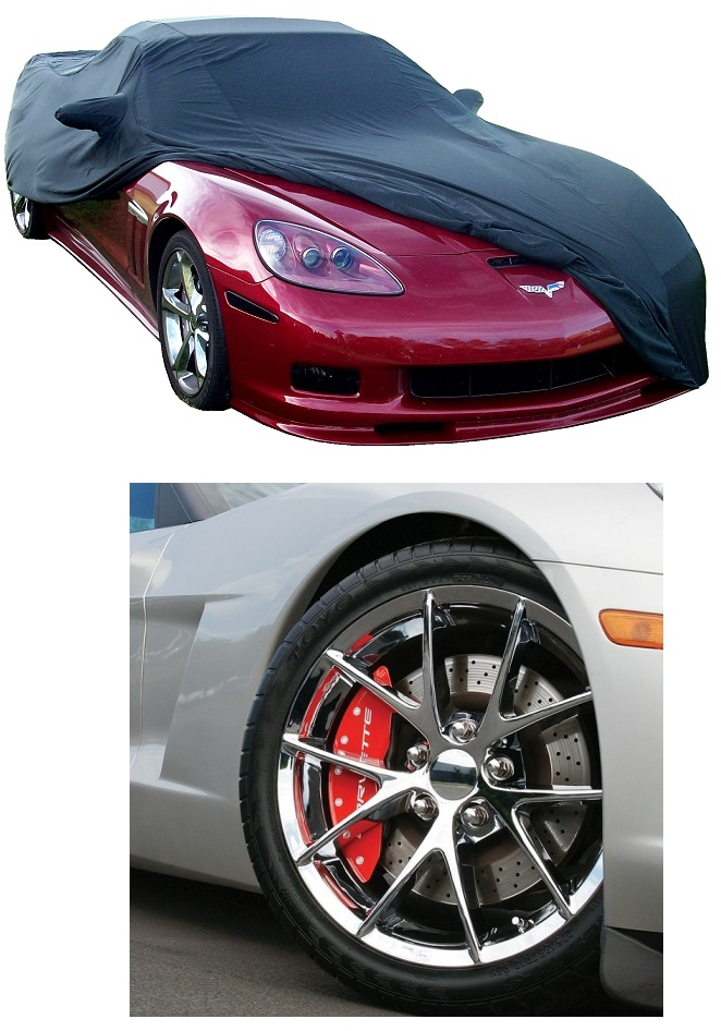1997-2004 C5 Corvette MGP Caliper Cover + SuperStretch Car Cover Combo 1997-2004 C5 Corvette MGP Caliper Cover + SuperStretch Car Cover Combo