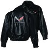 C7 Corvette Men's Leather Bomber Jacket