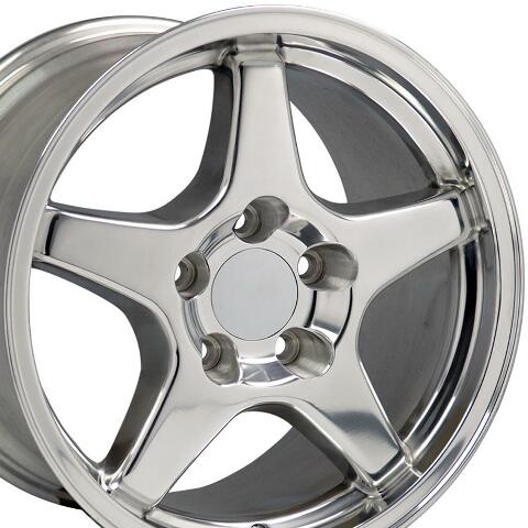 17" Replica Wheel CV01 Fits Corvette - ZR1 Rim 17x9.5 Polished Wheel