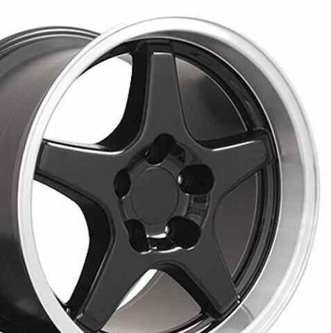 17" Replica Wheel CV01 Fits Corvette - ZR1 Rim 17x11 Black Wheel