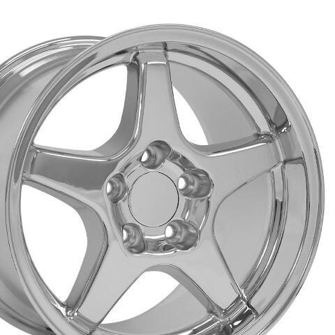 17" Replica Wheel CV01 Fits Corvette - ZR1 Rim 17x11 Chrome Wheel