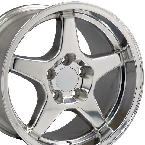 17" Replica Wheel CV01 Fits Corvette - ZR1 Rim 17x11 Polished Wheel