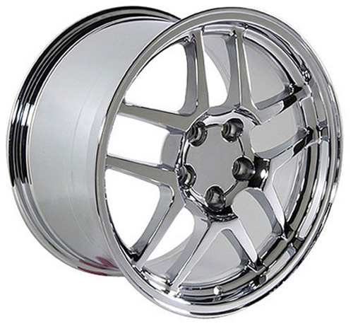 17" Replica Wheel CV04 Fits Corvette - C5 Z06 Rim 17x9.5 Chrome Wheel