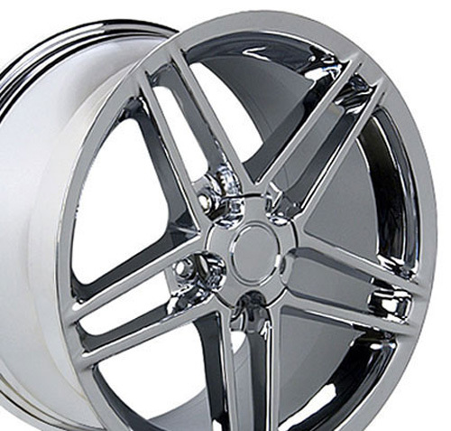 18" Replica Wheel CV07A Fits Corvette - C6 Z06 Rim 18x9.5 Chrome Wheel