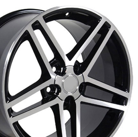 18" Replica Wheel CV07A Fits Corvette - C6 Z06 Rim 18x10.5 Machined Wheel