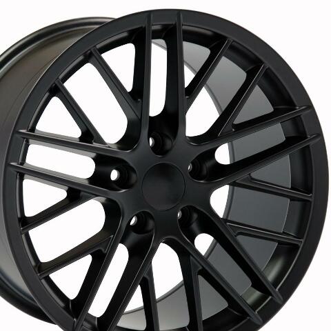 17" Replica Wheel CV08A Fits Corvette - C6 ZR1 Rim 17x9.5 Satin Wheel