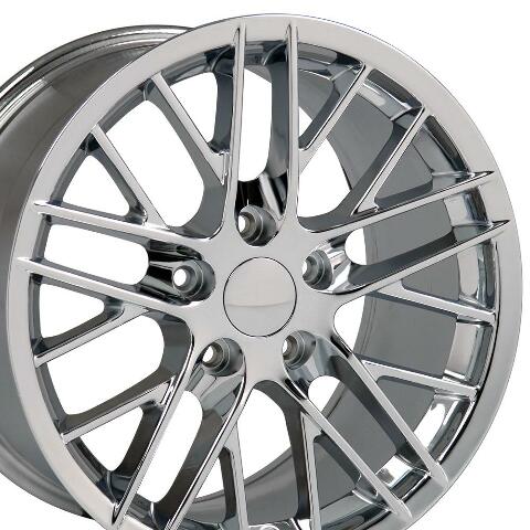 17" Replica Wheel CV08A Fits Corvette - C6 ZR1 Rim 17x9.5 Chrome Wheel