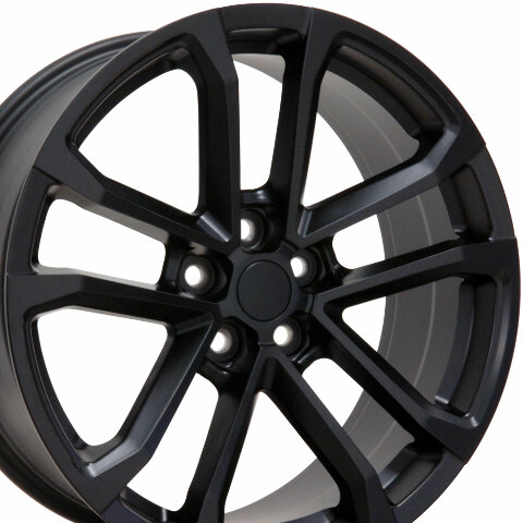 20" Replica Wheel CV19 Fits Camaro ZL1 Rim 20x9.5 Black Wheel