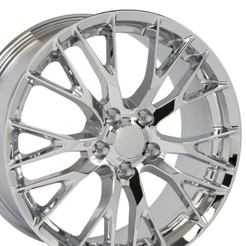 19" Replica Wheel CV22 Fits Corvette - C7 Z06 Rim 19x8.5 Chrome Wheel