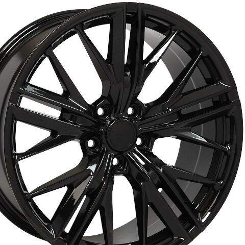 20" Replica Wheel CV25 Fits Camaro ZL1 Rim 20x8.5 Black