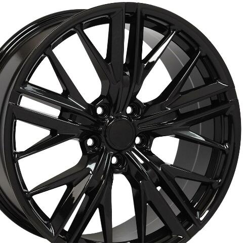 20" Replica Wheel CV25 Fits Camaro ZL1 Rim 20x8.5 Black Wheel