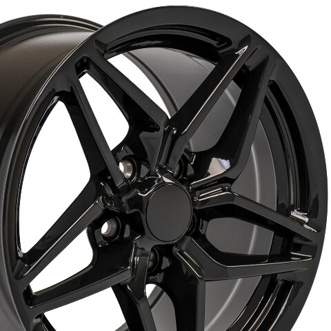 17" Replica Wheel CV31 Fits Corvette - C7 ZR1 Rim 17x9.5 Black Wheel