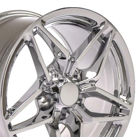 17" Replica Wheel CV31 Fits Corvette - C7 ZR1 Rim 17x9.5 Chrome Wheel