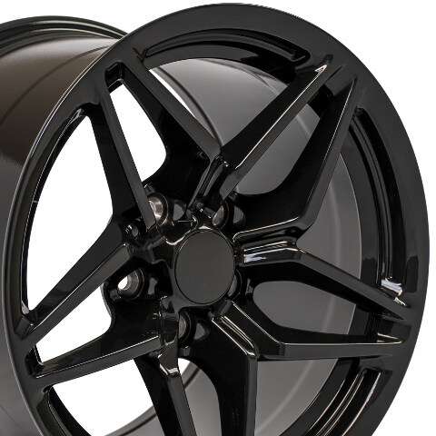 17" Replica Wheel CV31 Fits Corvette - C7 ZR1 Rim 17x11 Black Wheel