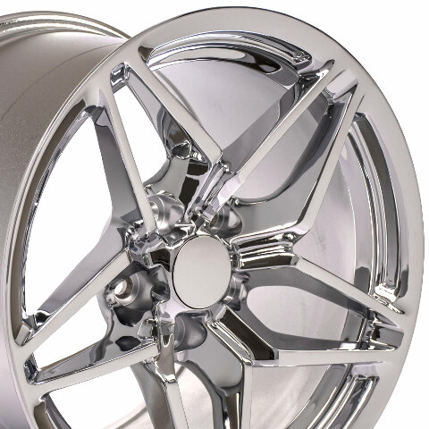 17" Replica Wheel CV31 Fits Corvette - C7 ZR1 Rim 17x11 Chrome Wheel