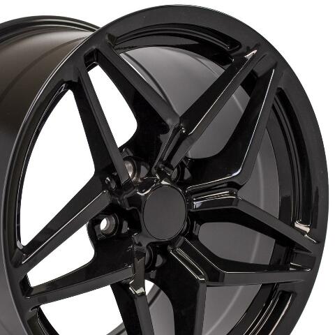 18" Replica Wheel CV31 Fits Corvette - C7 ZR1 Rim 18x10.5 Black Wheel