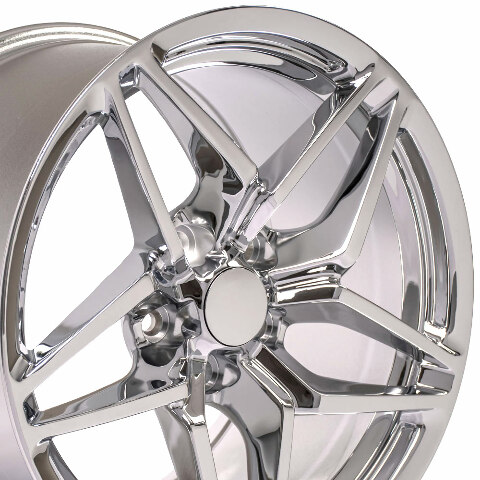 18" Replica Wheel CV31 Fits Corvette - C7 ZR1 Rim 18x10.5 Chrome Wheel