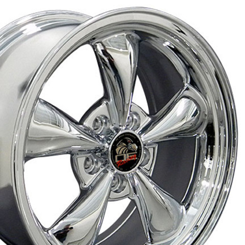 17" Replica Wheel FR01 Fits Ford Mustang Bullitt Rim 17x8 Chrome Wheel