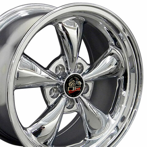 17" Replica Wheel FR01 Fits Ford Mustang Bullitt Rim 17x9 Chrome Wheel
