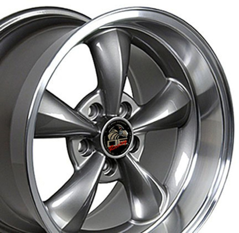 17" Replica Wheel FR01 Fits Ford Mustang Bullitt Rim 17x10.5 Gunmetal Wheel