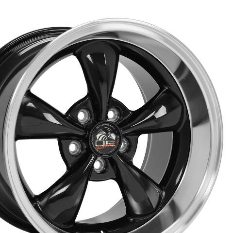 17" Replica Wheel FR01 Fits Ford Mustang Bullitt Rim 17x10.5 Black Wheel