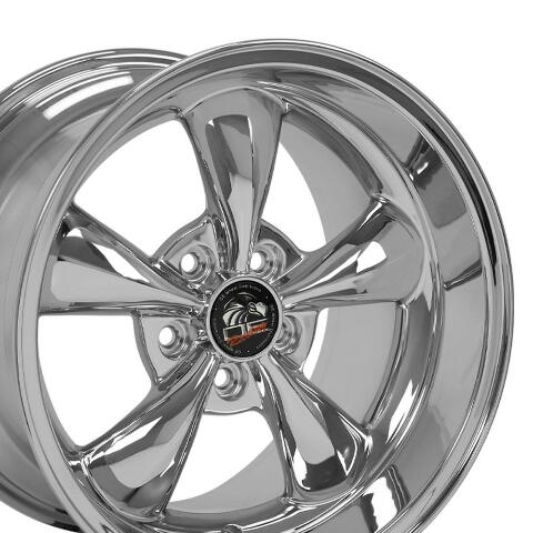 17" Replica Wheel FR01 Fits Ford Mustang Bullitt Rim 17x10.5 Chrome Wheel