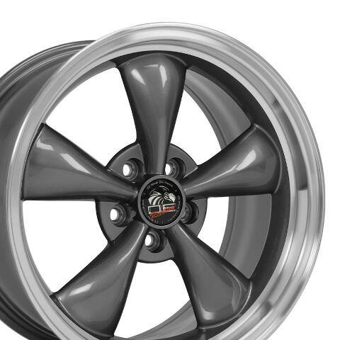 18" Replica Wheel FR01 Fits Ford Mustang Bullitt Rim 18x9 Gunmetal Wheel