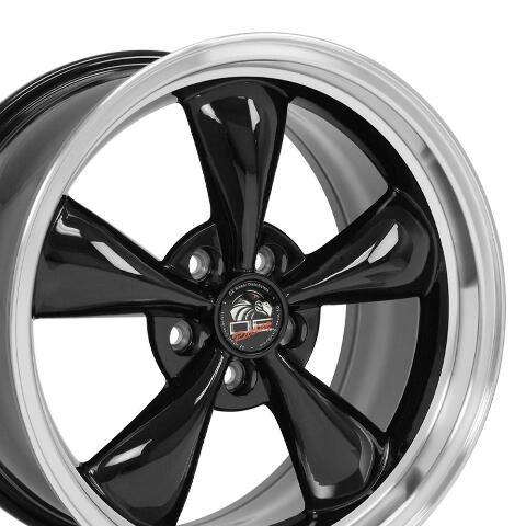 18" Replica Wheel FR01 Fits Ford Mustang Bullitt Rim 18x9 Black Wheel