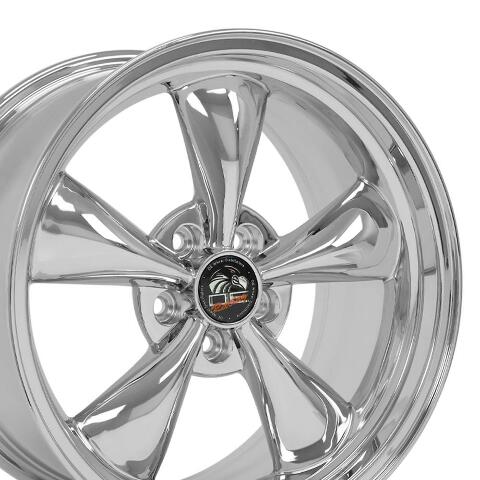 18" Replica Wheel FR01 Fits Ford Mustang Bullitt Rim 18x9 Chrome Wheel