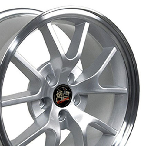 18" Replica Wheel FR05 Fits Ford Mustang FR500 Rim 18x9 Silver Wheel