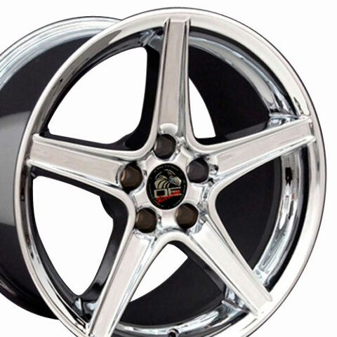 18" Replica Wheel FR06B Fits Ford Mustang Saleen Rim 18x9 Chrome Wheel