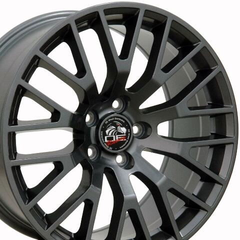 18" Replica Wheel FR19C Fits Ford Mustang GT Rim 18x9 Gunmetal Wheel