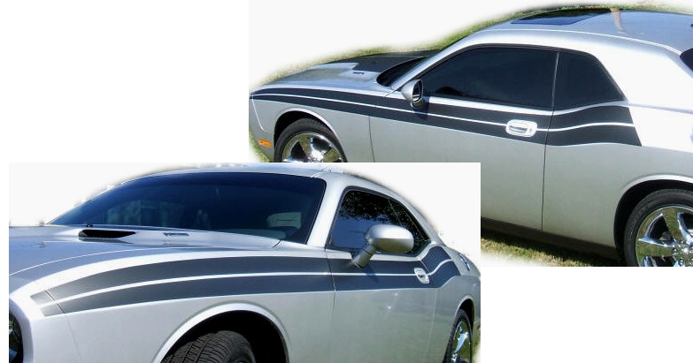 2009-2014 Dodge Challenger R/T Style Side Stripes