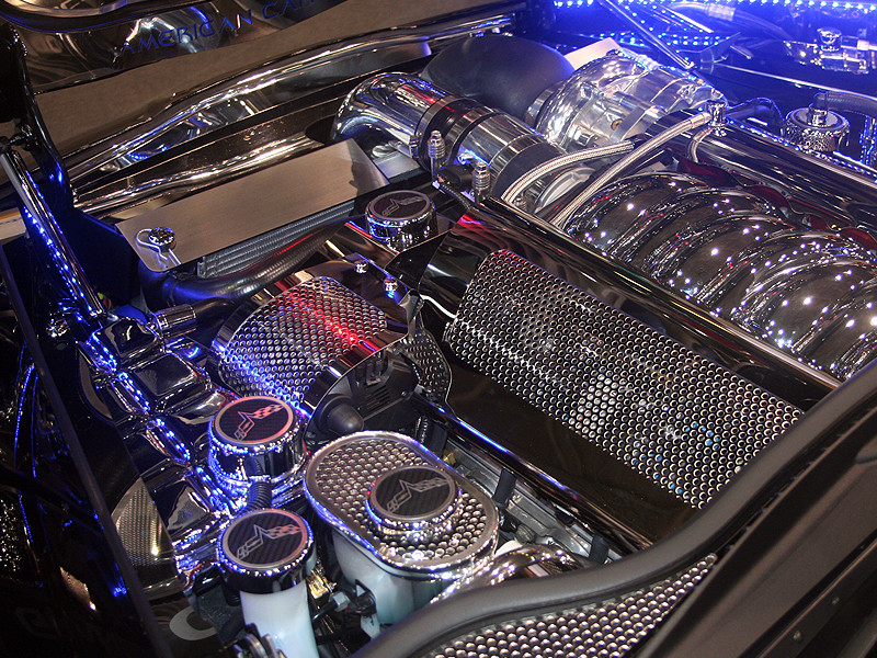 C6 Corvette Executive Engine Caps Kit - Carbon Fiber w/C6 Logos